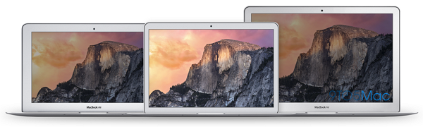 整台12吋的MacBook Air將比目前13吋的版本更小,也比11吋的版本窄約1/4吋,但MacBook Air的高度比11吋的高約1/4吋。(圖片來源取自9to5Mac)
