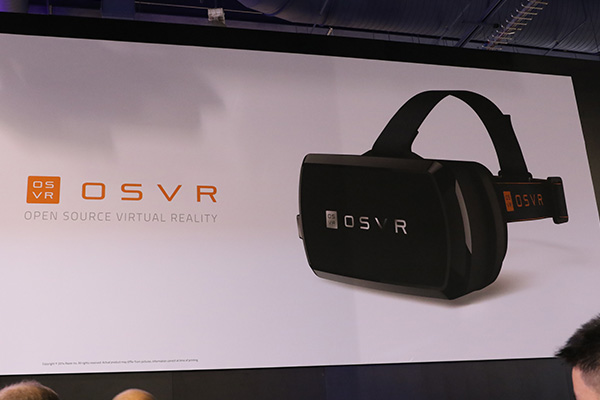 Razar 也推出了 OSVR 開放虛擬平台，供遊戲開發商使用