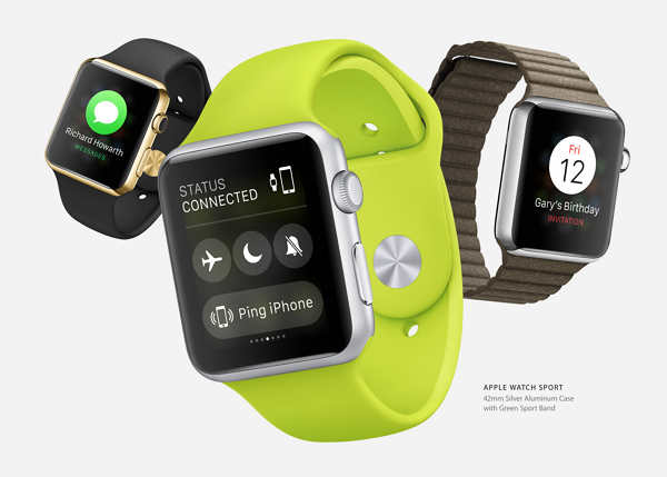 Apple Watch目前僅能與iPhone 5或更新版本的iPhone配合使用,Apple Watch一款售價為349美元起。(圖片來源/Apple)