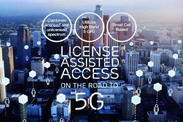 推出 LAA 的通訊架構作為導入 5G 的主要先導技術,記者陳宜豐攝影