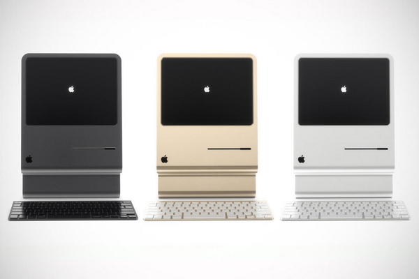 為了更貼近現代的潮流，此概念 iMac 推出 3 種顏色─銀色、灰色，以及金色。（圖片來源／Curved Labs）