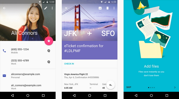 Andriod 5.0採用Material Design後,旗下App也逐漸跟進。(Google)