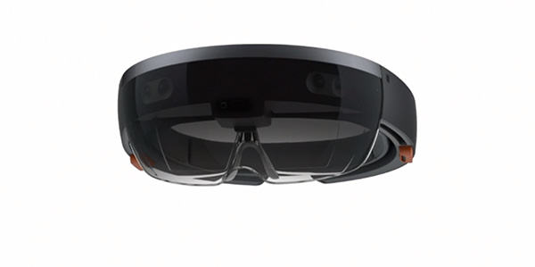 微軟還在發表會上推出了自家的虛擬眼鏡 Microsoft HoloLens