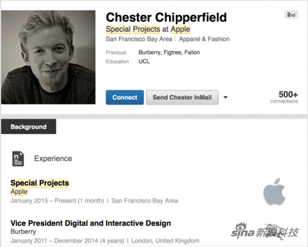 Chester Chipperfield已在推特(Twitter)上公開證實他即將加入Apple團隊。(圖片來源/9TO5MAC)