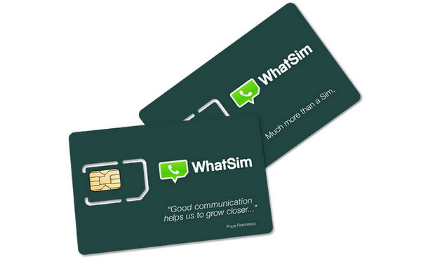 WhatSim 是一款專門用來傳送與接收 WhatsApp 的專屬 SIM 卡。(圖片來源/WhatSim)