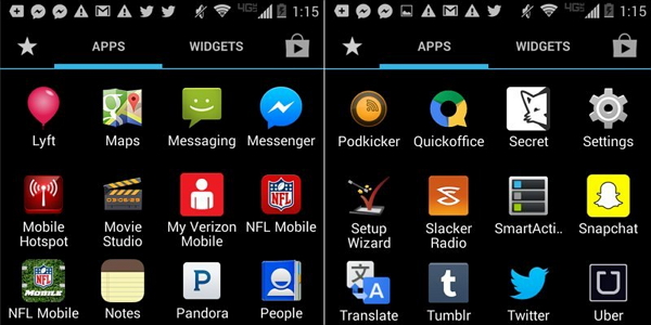 Android手機並不會強迫用戶必須將所有的app集中到一個主要頁面。(圖片來源/Business Insider)