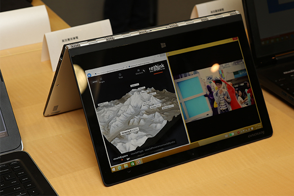 像是 Lenovo Yoga 這類的特殊設計筆電也是會中的亮點之一