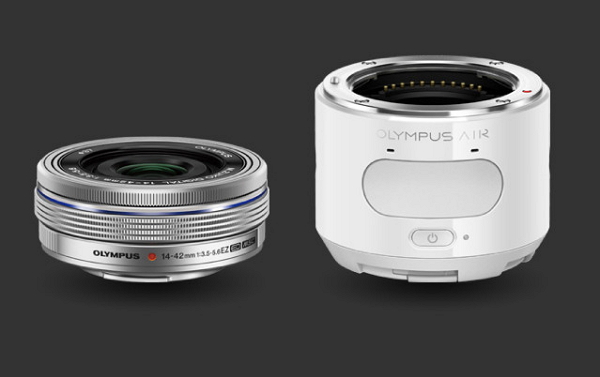 OLYMPUS AIR 使用自家推行的 M4/3 系統。