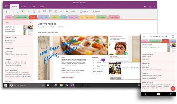 Office OneNote 2016(圖片來源/微軟)