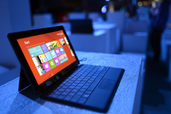 Surface RT系列是微軟平板中尷尬的存在。(法新)