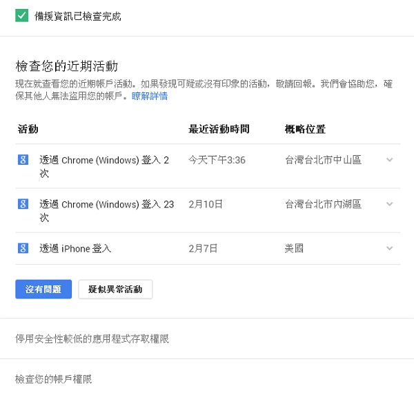 快動作!Google網路安檢五步驟 2GB儲存空間免費拿!