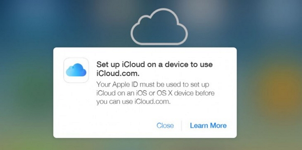 不過使用者還是必須在先在 Apple 中設定 iCloud 才行,如還沒設定就會出現這畫面。(圖片來源/取自iCloud)