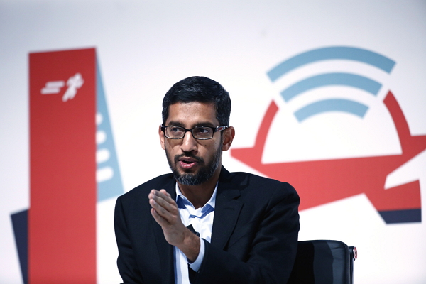 Google 產品主管 Sundar Pichai 正式對外證實,Google 將和現有夥伴合作,成為行動虛擬網路營運商(MVNO)。(圖片來源/彭博)