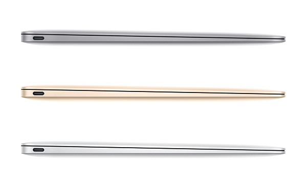 Macbook 共推出灰、金、銀三色