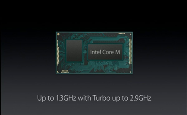 採用新款 14 奈米製程的 Intel Core M  處理器