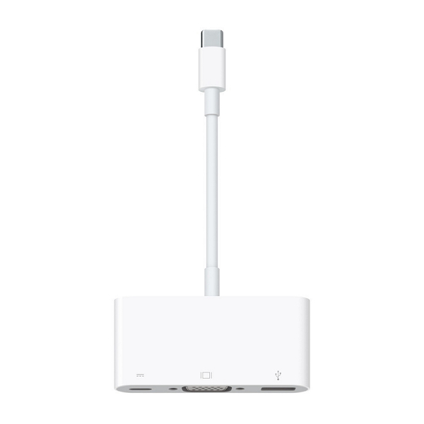 新版的 MacBook 也改用全新的 USB Type-C 接頭,具備輸出影片以及資料傳輸功能,為功能擴充以及輕便使用,設計了一轉三的接頭。(圖片來源/Apple)