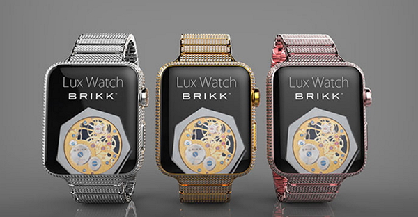 由豪華精品品牌 Brikk 所打造的客製版 Apple Watch 共提供 38mm 以及 42mm 兩種版本,除鑲鑽版 Apple Watch 外,Brikk 還推出了玫瑰金與白金版本。(圖片來源/Brikk)