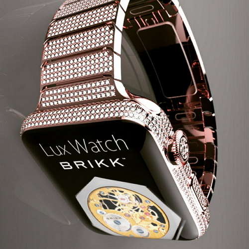 Brikk 表示,訂製的 Lux Watch 將以 Apple Watch 以及 Link Bracelet 手環採用的不鏽鋼作為基本材料。(圖片來源/Brikk)