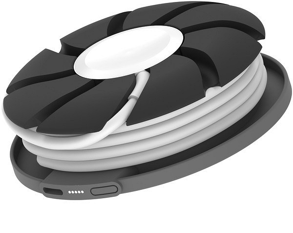 Pod for Apple Watch設計成一捲線器的結構,方便攜帶同時又能為裝置充電。(圖片來源/Nomad)