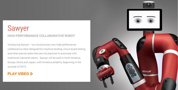 跟貴桑桑的索耶(Sawyer)緣分就到這啦(淚)(圖片來源/Rethink Robotics 官網)