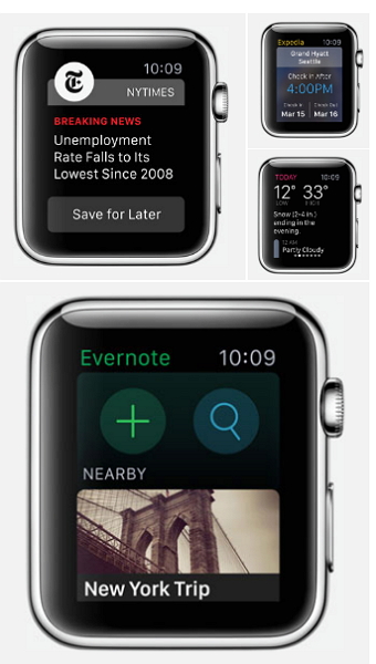未來將可在Apple Watch上操作各種App。(圖片來源/9to5mac.com)