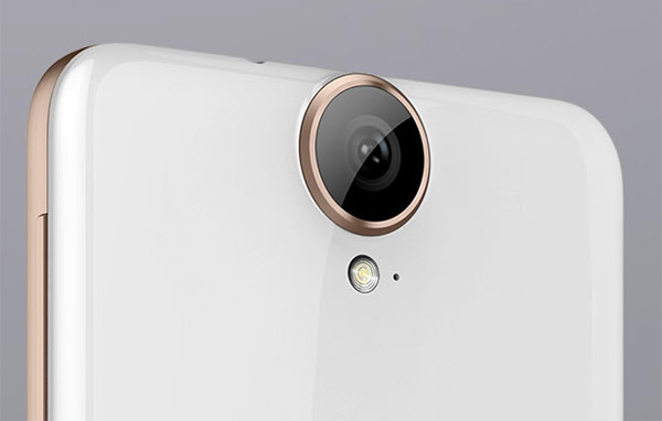 可以看到 E9+ 的相機鏡頭跟 M9 的設計很不相同,畫面擷取自 HTC 中國網站