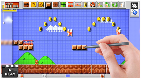 任天堂宣佈將在 9 月發表可自創關卡的 Mario Maker 遊戲,畫面擷取自 Nintendo 官網