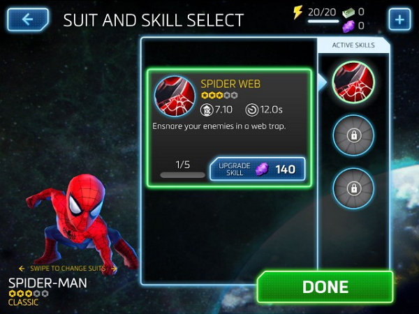每個英雄都有不同絕招,升級後也可以學新招。(圖片來源/Marvel)