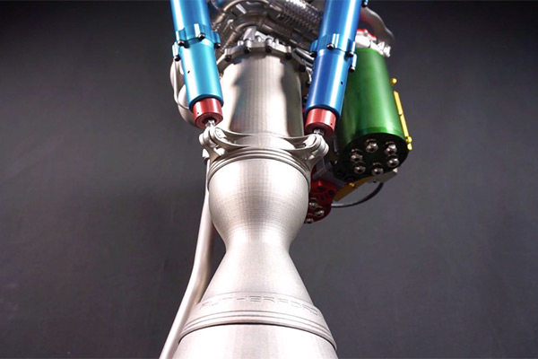 該火箭引擎的主要組件是由 3D 列印方式製造而成，畫面擷取自 Rocket Lab 網站