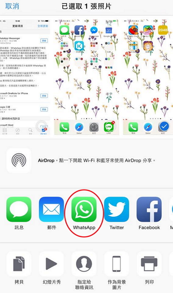 直接從相簿分享照片,使用更方便!(圖片來源/本報資料照)