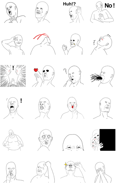 Line 的超惡搞貼圖 精準傳達你的所有情緒!