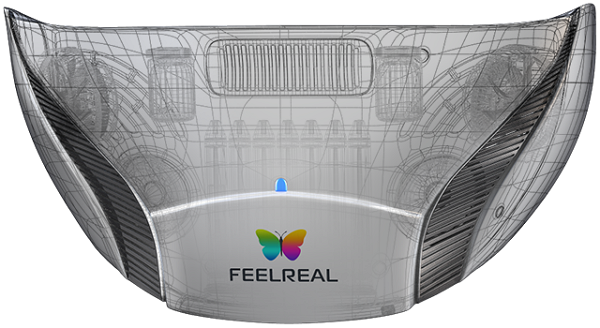 FeelReal 需要和虛擬實境頭盔搭配使用。(圖片來源/FeelReal)