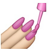 單單一個美甲的 emoji,就能有許多不同的解讀。(圖片來源/emoji)