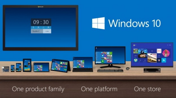微軟除企圖以全新的 Windows 10 系統反攻市場,更想一舉通吃 PC 、平板、手機等多種平台。(圖片來源/微軟)