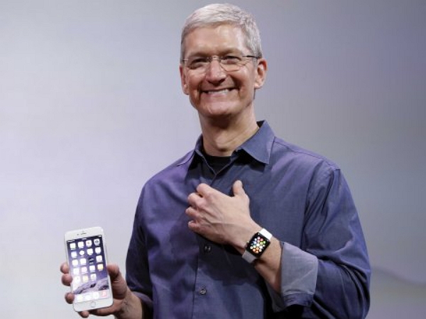 庫克表示:要不要來一隻iPhone啊嘿嘿~(圖片來源/Apple)
