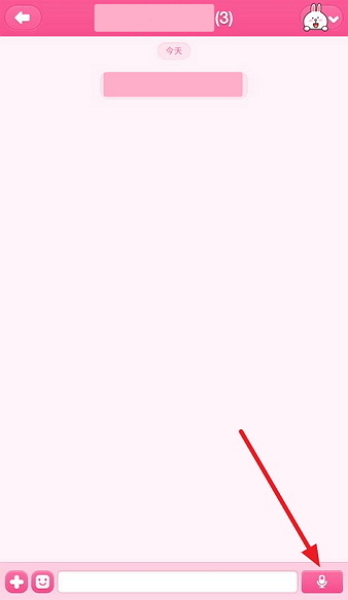 群組聊天對話框中,預設則是「聲音訊息」鍵。(圖片來源/Line)