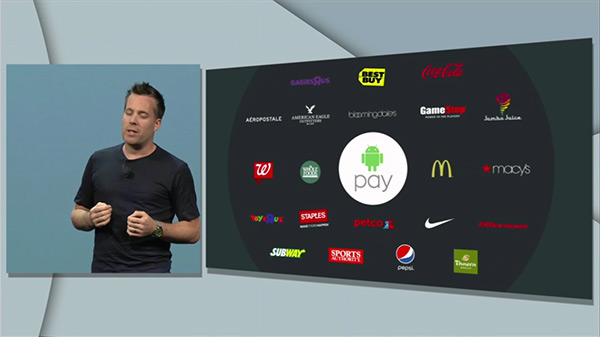 Android Pay 將結合感應支付、虛擬卡號等特色,目前在美國已有相當多零售通路準備支援