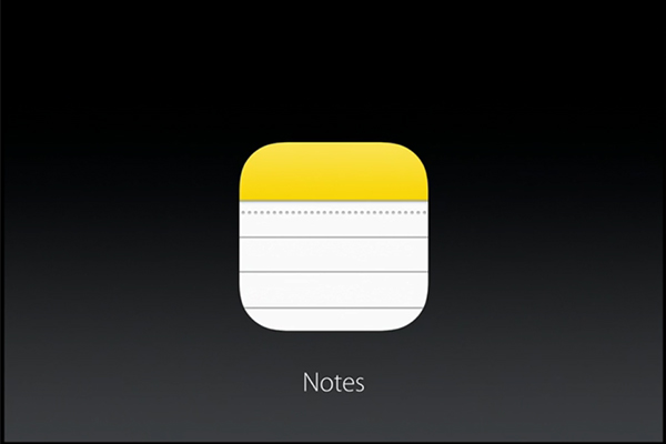 iOS 9 這次也導入新的記事 Notes 功能(圖片來源/擷取自蘋果官網)