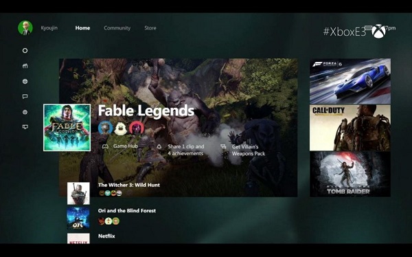 XBox 則是更新了使用者介面,並加入語音助手功能(圖/techradar)