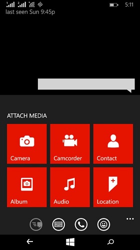 目前 Windows Phone 版本的 Whatsapp 功能已漸完備