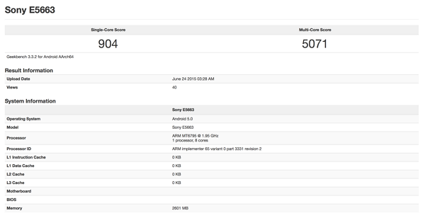 新機的相關規格(圖/Geekbench)