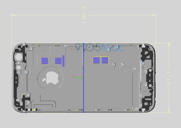 iPhone 6S 預期在尺寸上與 iPhone 6 相近(圖片來源/9to5mac)