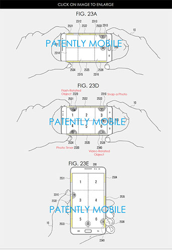 在不同操作情境下具有不同的操控方式(圖片來源/擷取自 Patent Mobile 網站)