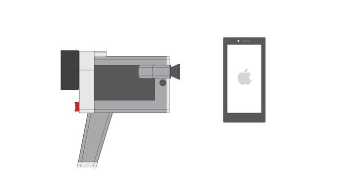使用 CS1 手機殼非常簡單,只要裝上你的 iPhone 6, 打開 Lumenati app 就可以即時拍攝。(圖片來源/KICKSTATER)