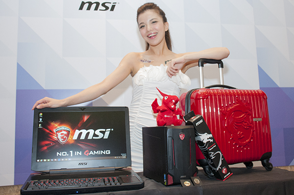 msi 展場將送出獨家「龍魂登機箱」