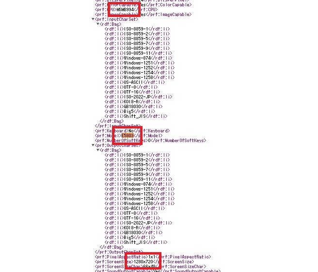 E5803 的規格資料(圖片來源/Xperia blog)