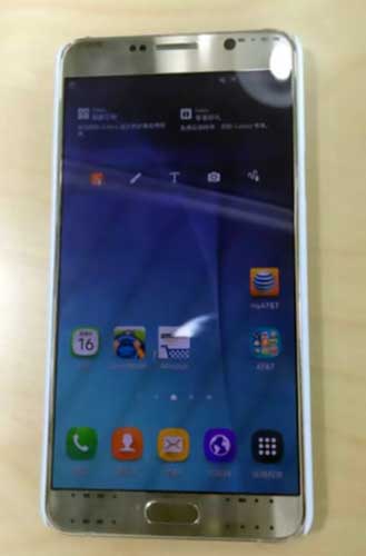 三星即將在 8 月中發表的新機 Note 5 實機照片(圖片來源/擷取自 SamMobile 網站)