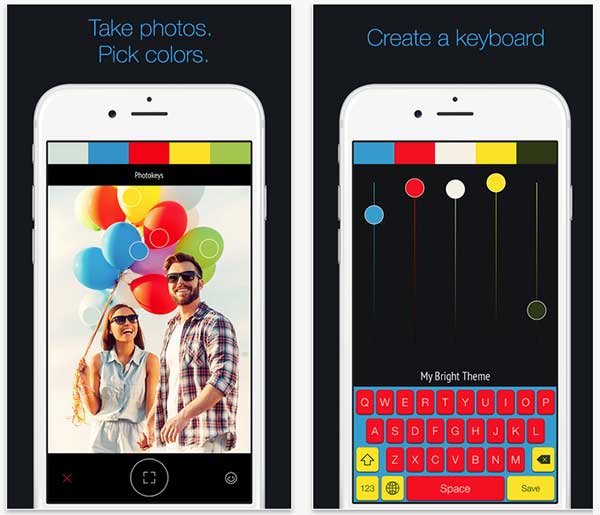 Photokeys 可以讓人輕鬆的更改  iOS 鍵盤配色喔