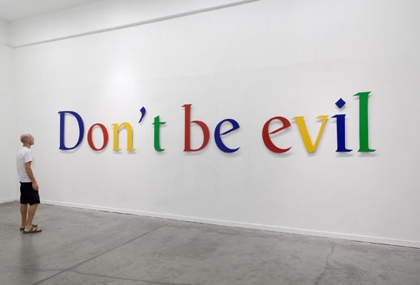 Google 的企業價值為「不作惡」(圖片來源/taxjusticeblog)