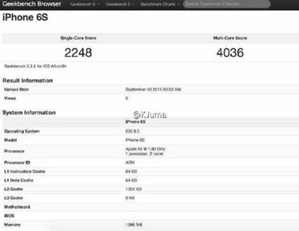 另外性能跑分數字也跟稍早流出的數字吻合（圖片來源／擷取自微博）